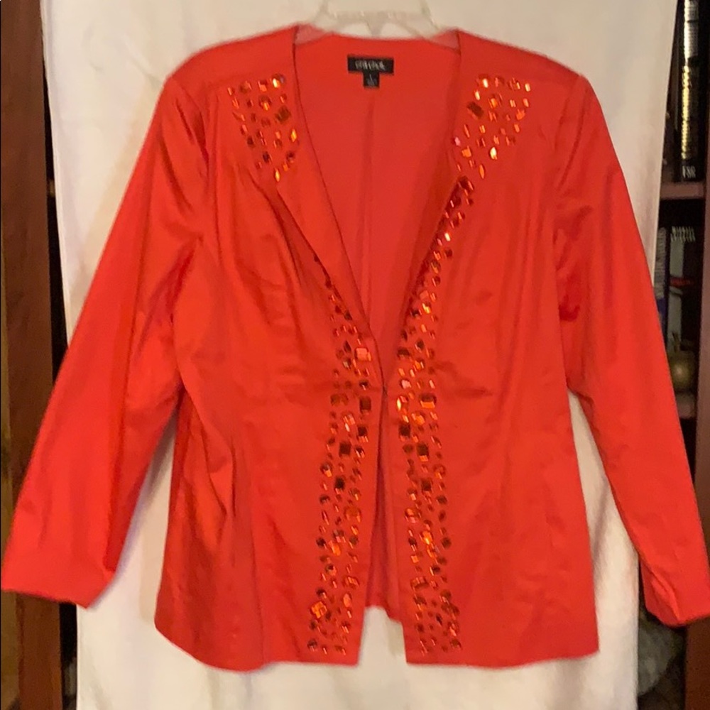 Red jacket, lined